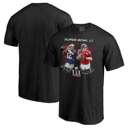Men's New England Patriots vs. Atlanta Falcons Pro Line by Fanatics Branded Super Bowl LI Dueling Player Matchup Big x26 Tall T-Shirt - Black FengYun,We sell and wholesale Men's New England Patriots vs. Atlanta Falcons Pro Line by Fanatics Branded Super Bowl LI Dueling Player Matchup Big x26 Tall T-Shirt - Black FengYun on line form chian!